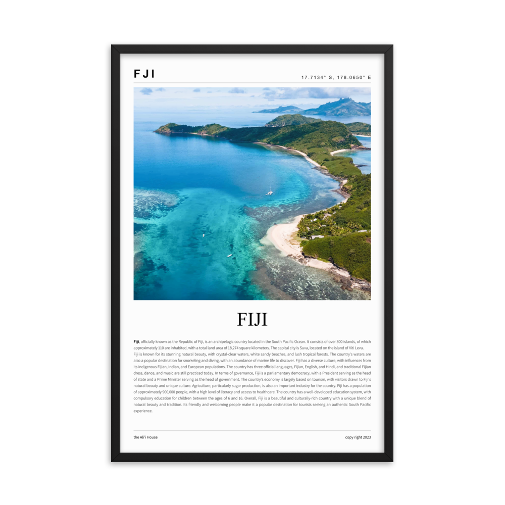 Fiji - Framed Poster