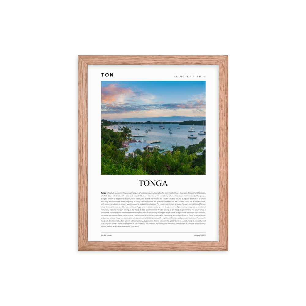 Tonga Framed Poster