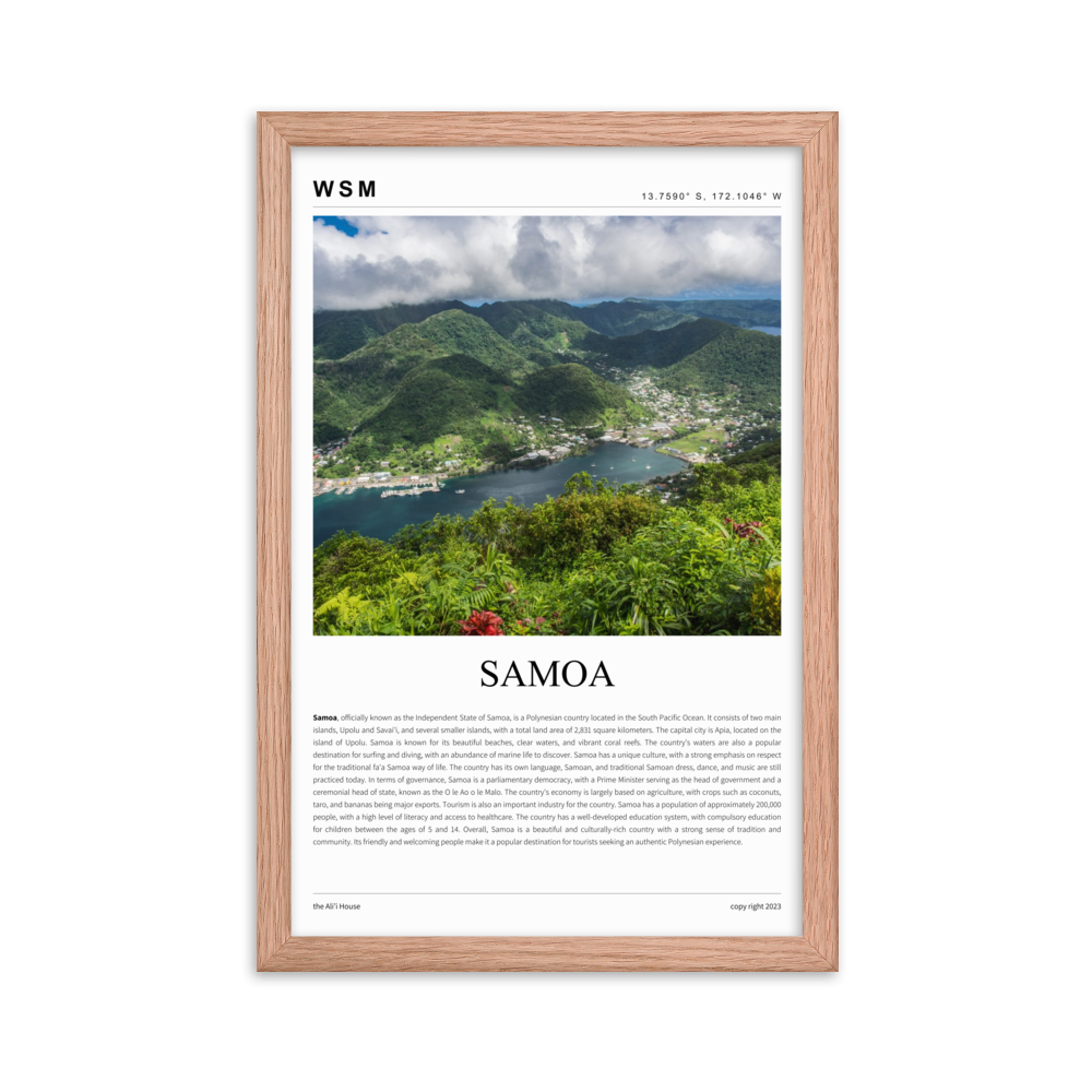 Samoa Framed Poster