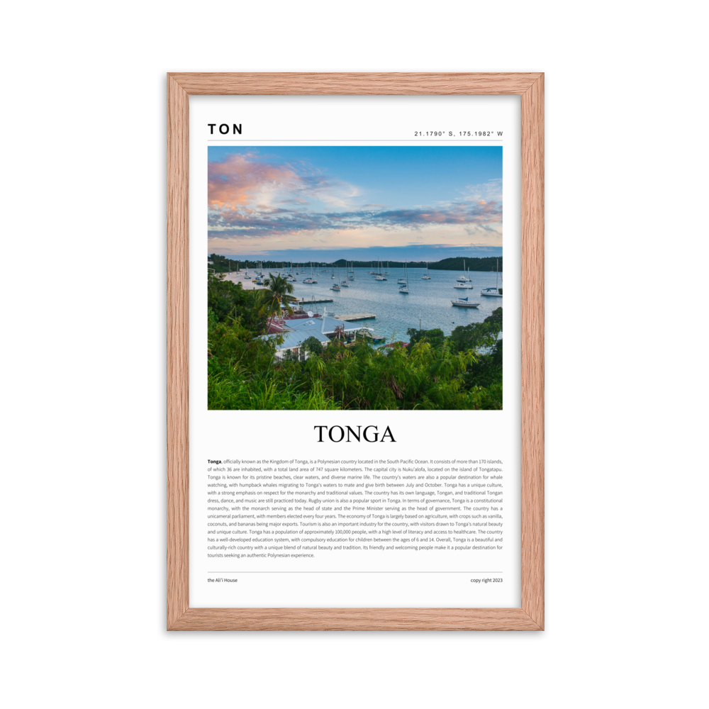 Tonga Framed Poster