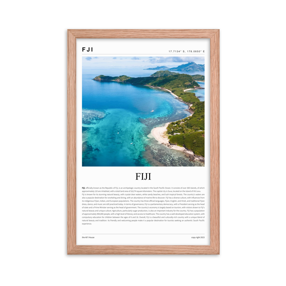 Fiji - Framed Poster