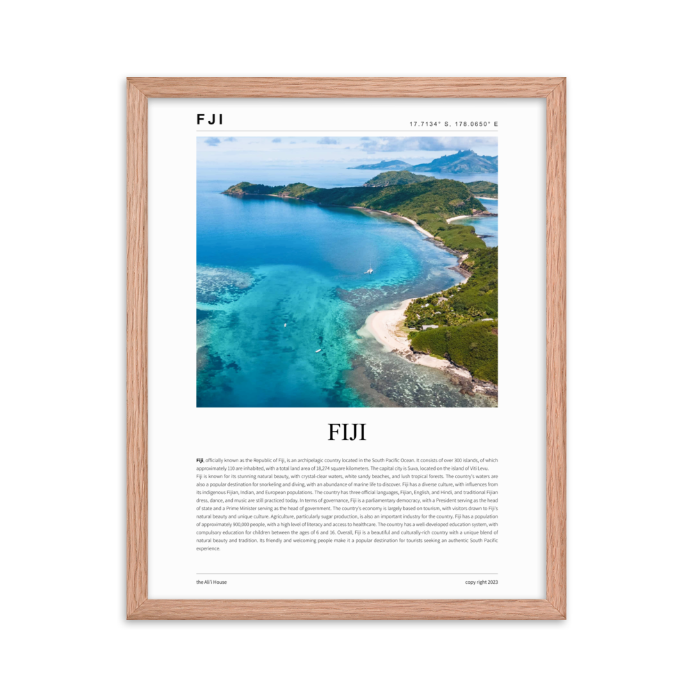 Fiji - Framed Poster