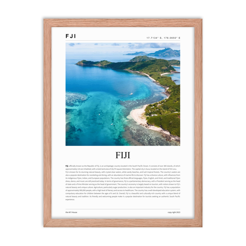 Fiji - Framed Poster