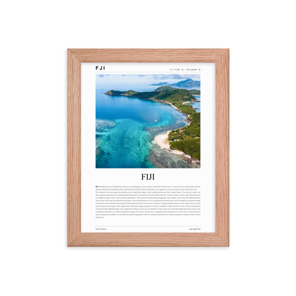 Fiji - Framed Poster