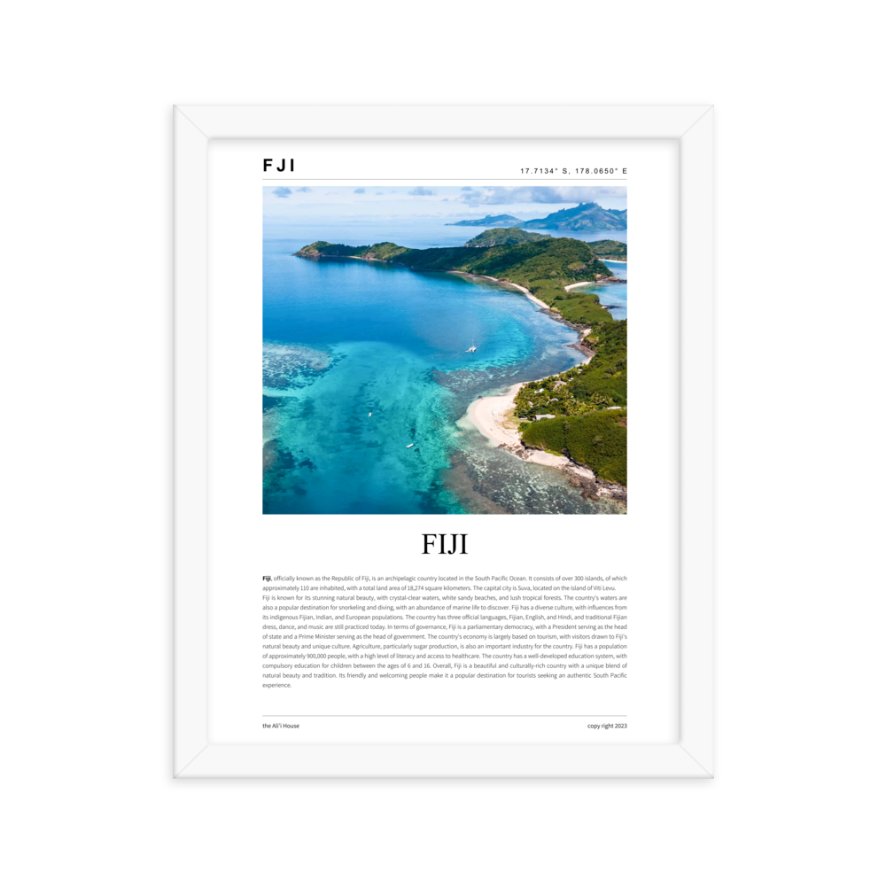 Fiji - Framed Poster