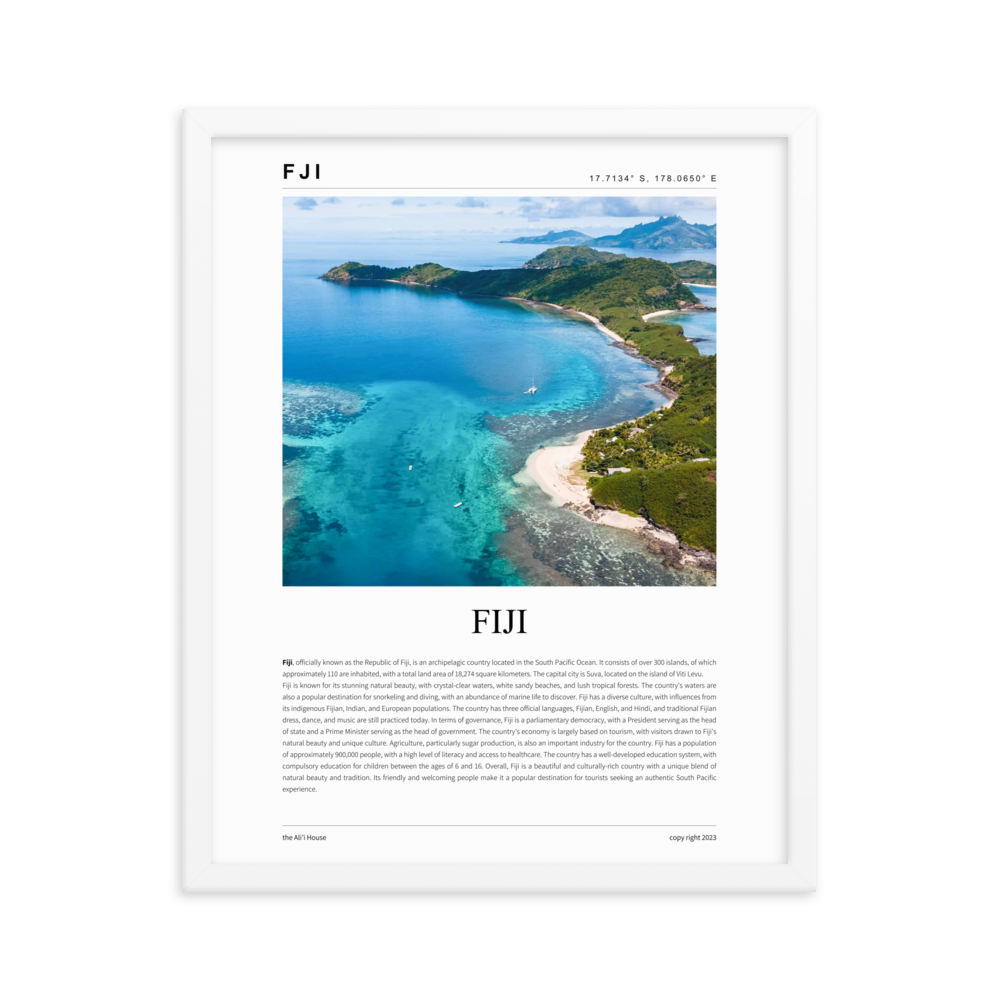 Fiji - Framed Poster