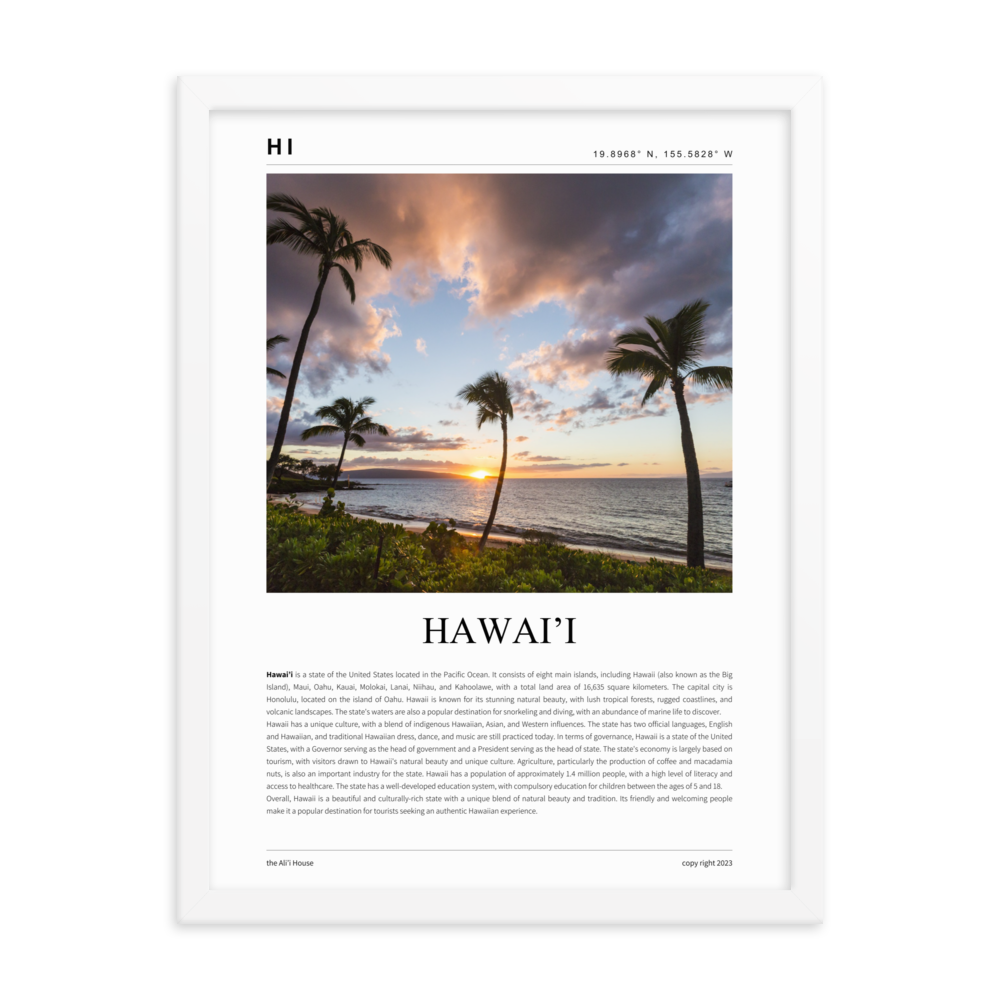 Hawai'i Framed Poster