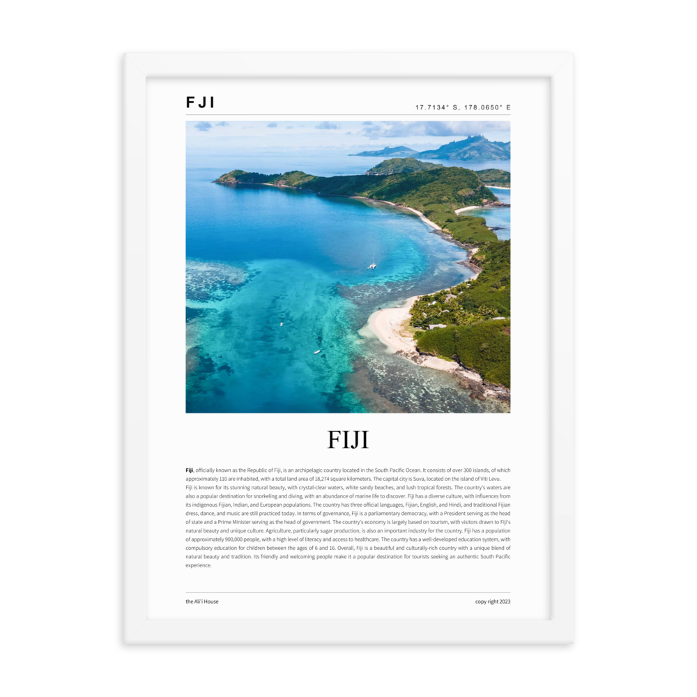 Fiji - Framed Poster